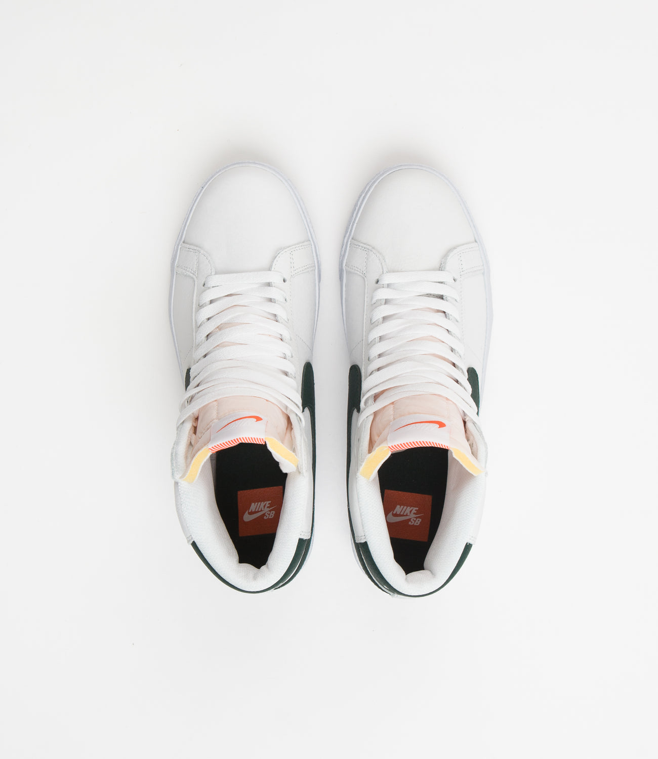 Nike SB Blazer Mid Orange Label Shoes White Pro Green White