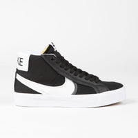 Nike SB Blazer Mid Premium Plus Shoes - Black / White thumbnail