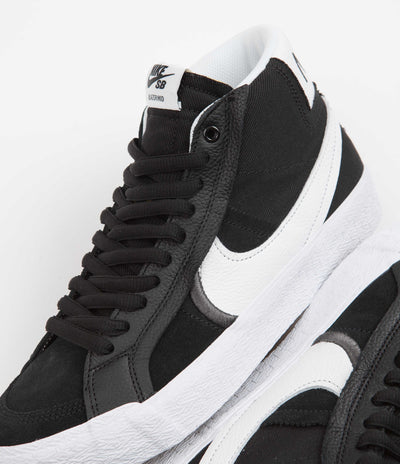Nike SB Blazer Mid Premium Plus Shoes - Black / White