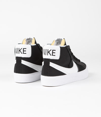 Nike SB Blazer Mid Premium Plus Shoes - Black / White