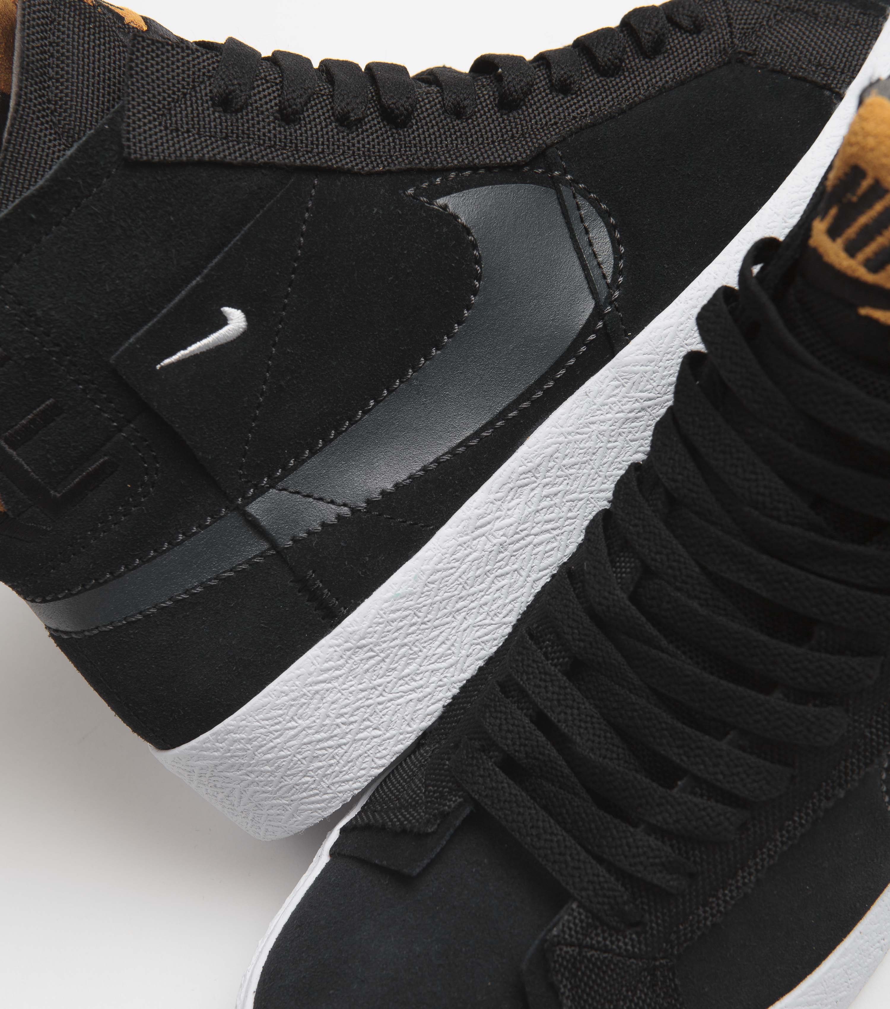 Nike SB Blazer Mid Premium Shoes - Black / Anthracite - Black - White | Flatspot