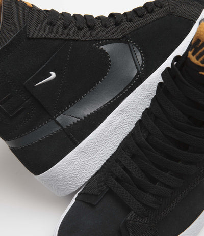 Nike SB Blazer Mid Premium Shoes - Black / Anthracite - Black - White