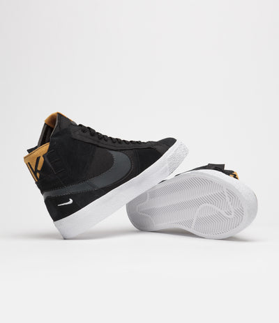 Nike SB Blazer Mid Premium Shoes - Black / Anthracite - Black - White