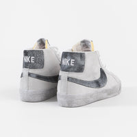 Nike SB Blazer Mid Premium Shoes - Grey Fog / Black - White thumbnail