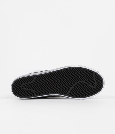 Nike SB Blazer Mid Premium Shoes - Grey Fog / Black - White