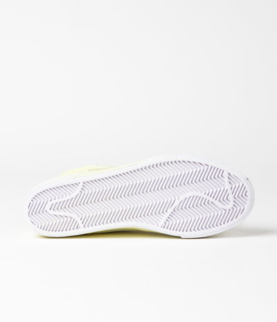 Nike SB Blazer Mid Premium Shoes - Lemon Wash / Lemon Wash - Lemon Wash - White