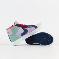 Nike SB Blazer Mid Mosaic Shoes - Lilac / Court Blue - Copa - Dutch Blue thumbnail