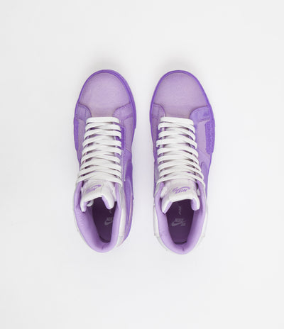 Nike SB Blazer Mid Premium Shoes - Lilac / Lilac - Lilac - White