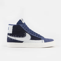 Nike SB Blazer Mid Premium Shoes - Mystic Navy / Sail - Sail - Gum Light Brown thumbnail