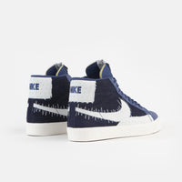 Nike SB Blazer Mid Premium Shoes - Mystic Navy / Sail - Sail - Gum Light Brown thumbnail