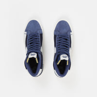 Nike SB Blazer Mid Premium Shoes - Mystic Navy / Sail - Sail - Gum Light Brown thumbnail