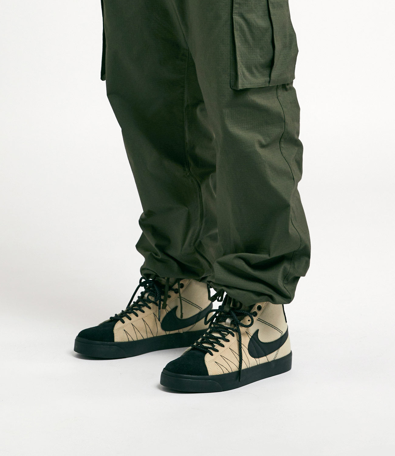 Nike SB Blazer Mid Premium Shoes - Rattan / Black - Rattan - Safety Or ...