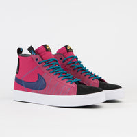 Nike SB Blazer Mid Premium Shoes - Rush Pink / Deep Royal Blue - Laser Blue thumbnail