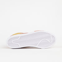 Nike SB Blazer Mid Premium Shoes - Sanded Gold / White - Burnt Sunrise thumbnail