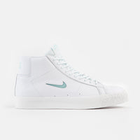 Nike SB Blazer Mid Premium Shoes - White / Glacier Ice - White - Summit White thumbnail