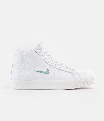 Nike SB Blazer Mid Premium Shoes - White / Glacier Ice - White - Summit White