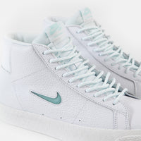 Nike SB Blazer Mid Premium Shoes - White / Glacier Ice - White - Summit White thumbnail
