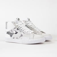 Nike SB Blazer Mid Premium Shoes - White / Smoke Grey - White - Pure Platinum thumbnail