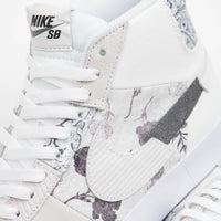 Nike SB Blazer Mid Premium Shoes - White / Smoke Grey - White - Pure Platinum thumbnail