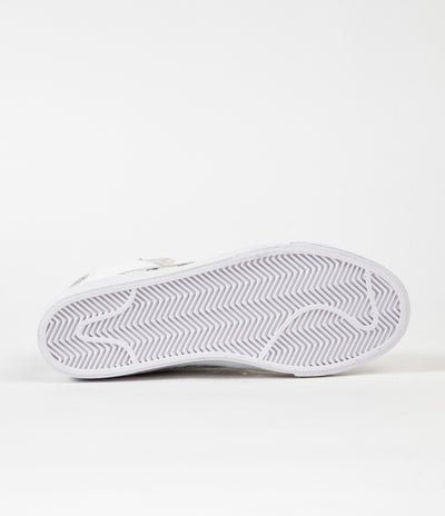 Nike SB Blazer Mid Premium Shoes - White / Smoke Grey - White - Pure Platinum