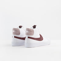 Nike SB Blazer Mid Premium Shoes - White / Team Red thumbnail