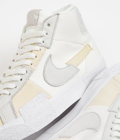 Nike SB Blazer Mid Premium Shoes - White / White - White - Summit White
