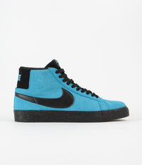 Nike SB Blazer Mid Shoes - Baltic Blue / Black - Baltic Blue - White