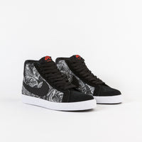 Nike SB Blazer Mid Shoes -  Black / Black - White - Max Orange thumbnail