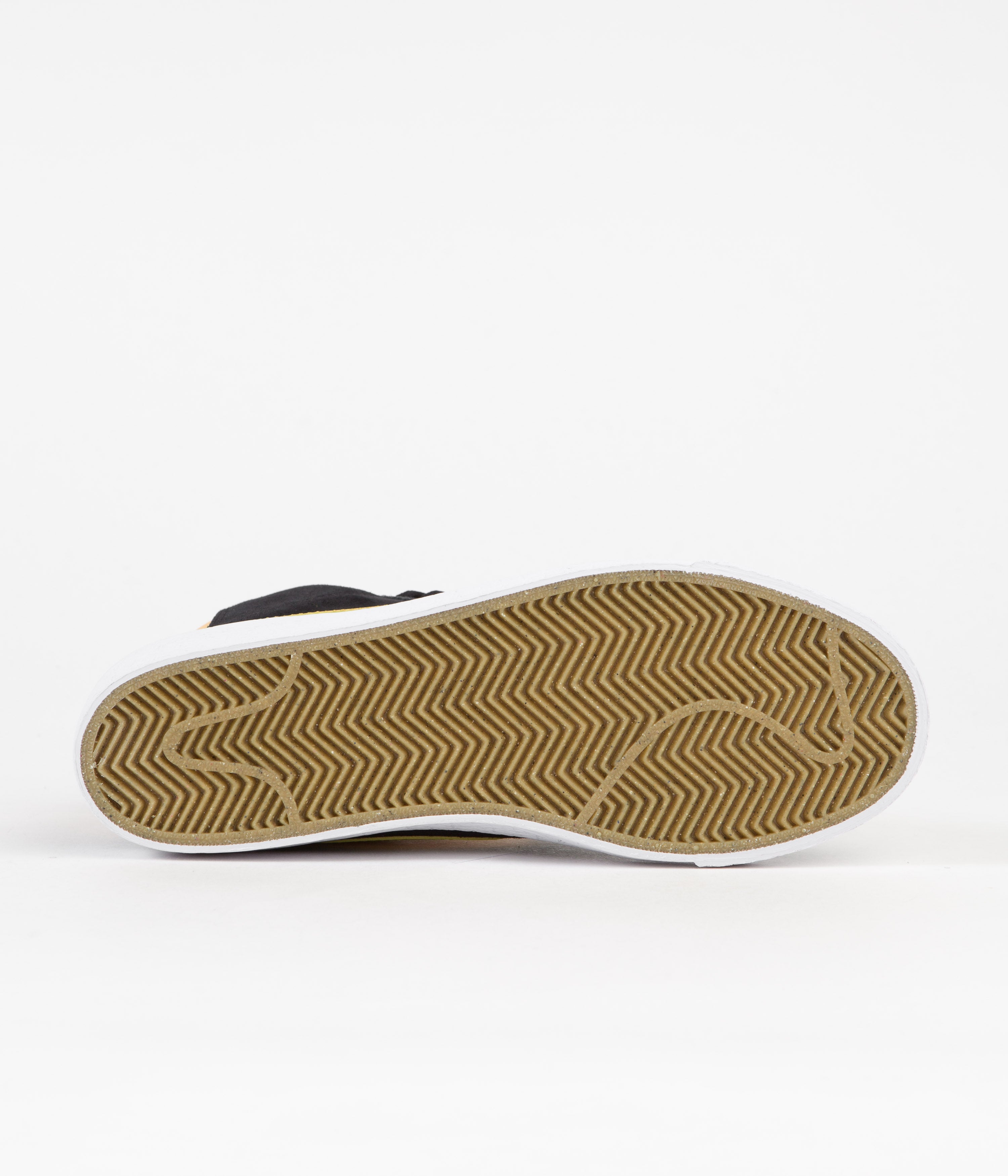 Nike SB Blazer Mid Shoes - Black / University Gold - Black - White | Flatspot