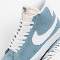 Nike SB Blazer Mid Shoes - Cerulean / White - Cerulean - White thumbnail