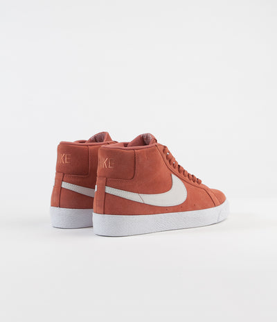 Nike SB Blazer Mid Shoes - Dusty Peach / White