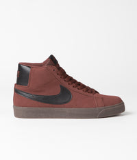 Nike SB Blazer Mid Shoes in Oxen Brown and Black and Oxen Brown