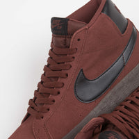 Nike SB Blazer Mid Shoes in Oxen Brown and Black and Oxen Brown thumbnail
