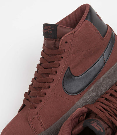 Nike SB Blazer Mid Shoes in Oxen Brown and Black and Oxen Brown