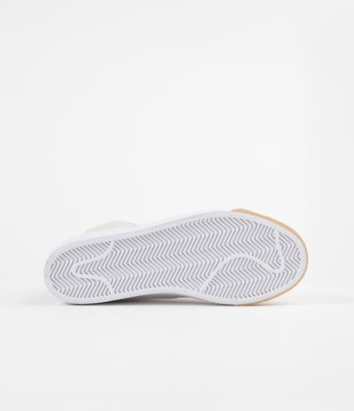 Nike SB Blazer Mid Shoes - Photon Dust / Light Cream - White - White