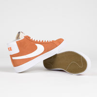 Nike SB Blazer Mid Shoes - Safety Orange / White - Safety Orange - White thumbnail
