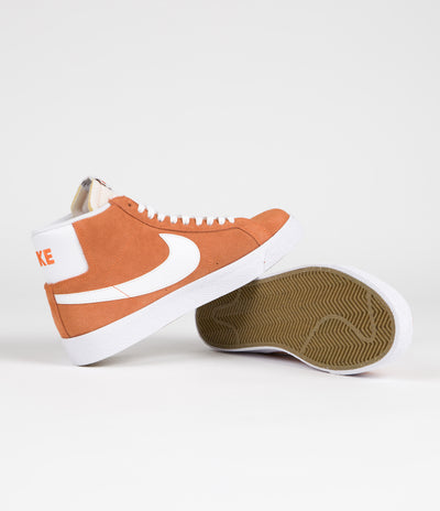 Nike SB Blazer Mid Shoes - Safety Orange / White - Safety Orange - White