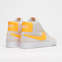 Nike SB Blazer Mid Shoes - Summit White / Laser Orange - Summit White thumbnail