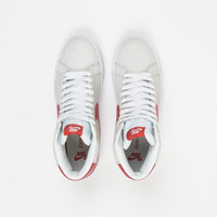 Nike SB Blazer Mid Shoes - Summit White / Lobster - Summit White - White thumbnail