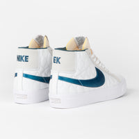 Nike SB Blazer Mid Shoes - Summit White / Nightshade - White thumbnail