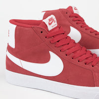 Nike SB Blazer Mid Shoes - University Red / White - University Red thumbnail