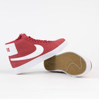 Nike SB Blazer Mid Shoes - University Red / White - University Red thumbnail