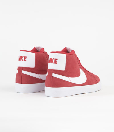 Nike SB Blazer Mid Shoes - University Red / White - University Red