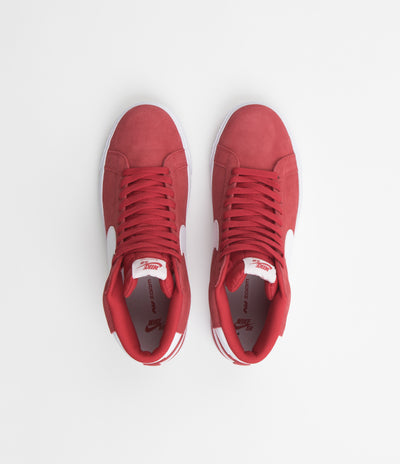 Nike SB Blazer Mid Shoes - University Red / White - University Red
