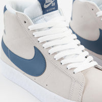Nike SB Blazer Mid Shoes - White / Court Blue - White - White thumbnail