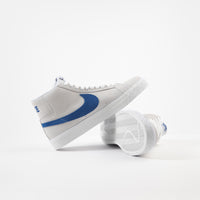 Nike SB Blazer Mid Shoes - White / Team Royal - White - Cerulean thumbnail