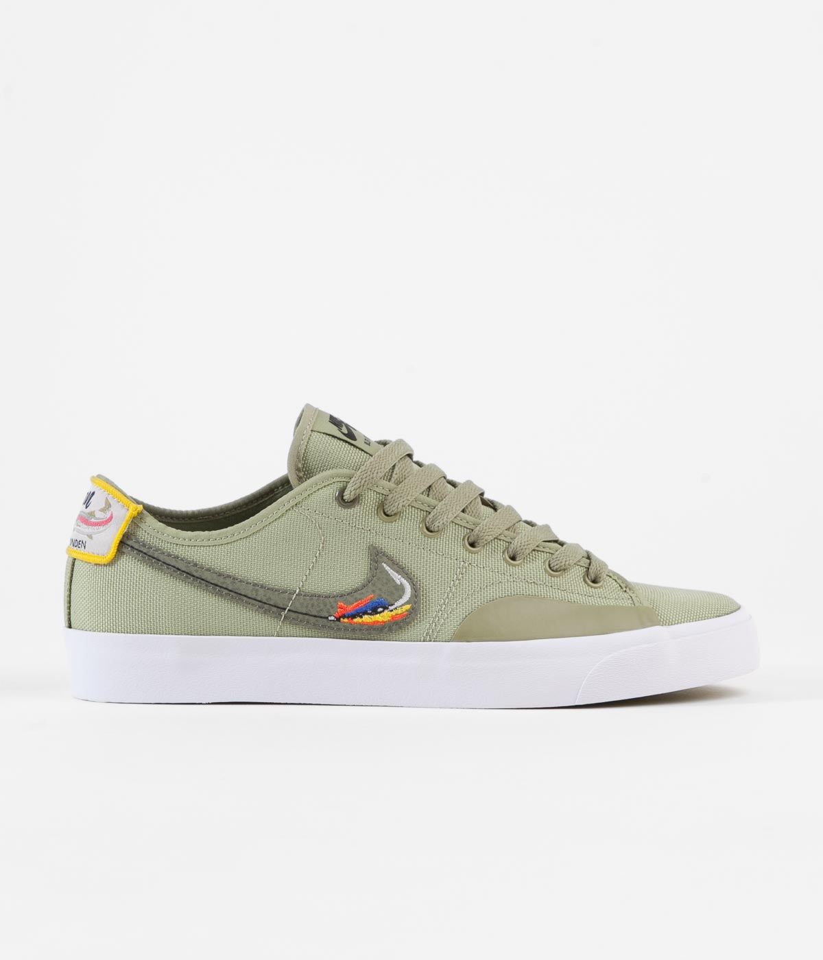 Nike SB Blazer Court DVDL Shoes - Dusty Olive / Medium Olive - Light B | Flatspot