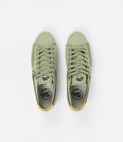Nike SB Blazer Court DVDL Shoes - Dusty Olive / Medium Olive - Light Bone - Navy
