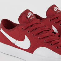Nike SB Blazer Court Shoes - Gym Red / White - Gym Red - Gum Light Brown thumbnail