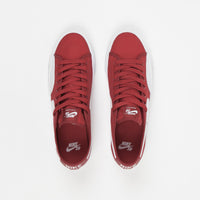 Nike SB Blazer Court Shoes - Gym Red / White - Gym Red - Gum Light Brown thumbnail